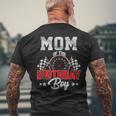Mom Of The Birthday Boy Race Car Racing Car Driver Men's T-shirt Back Print Gifts for Old Men