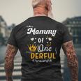Mommy Of Mr Onederful 1St Birthday First One-Derful Matching Men's T-shirt Back Print Gifts for Old Men