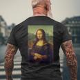 Mona Lisa By Leonardo Dainci T-Shirt mit Rückendruck Geschenke für alte Männer