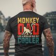 Monkey Dad Like A Regular Dad But Cooler Father's Day Men's T-shirt Back Print Gifts for Old Men