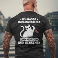 Morgenmuffel Morgen Und Menschen Ich Hasse Morgenschen T-Shirt mit Rückendruck Geschenke für alte Männer