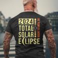 Mount Vernon Ohio Total Solar Eclipse April 8 2024 Men's T-shirt Back Print Gifts for Old Men