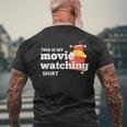 This Is My Movie Watching Popcorn Film Graphic Men's T-shirt Back Print Gifts for Old Men