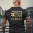 Murph 2021 Workout Challenge American Memorial Day Wod Mens Back Print T-shirt Gifts for Old Men