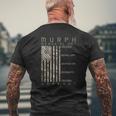 Murph Memorial Day Workout Wod Cam Multi Camo Flag Vertical Mens Back Print T-shirt Gifts for Old Men