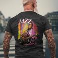 Musique De Jazzintage Jouant De La Guitare Lisse Cadeau Jazz T-shirt imprimé au dos Cadeaux pour les vieillards