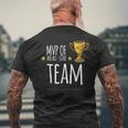 Mvp Of An All-Star Team With Trophy And Stars Graphic Men's T-shirt Back Print Gifts for Old Men