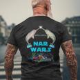 Narwhal Nar Wars Under The Sea Men's T-shirt Back Print Gifts for Old Men