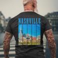 Nashville Skyline Tennessee Music City Vintage Pride Men's T-shirt Back Print Gifts for Old Men