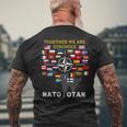 Nato Otan With Finland And Sweden Together We Are Stronger Men's T-shirt Back Print Gifts for Old Men