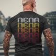 Nena Retro Wordmark Pattern -Intage Style T-Shirt mit Rückendruck Geschenke für alte Männer