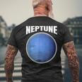 Neptune Solar System Planet Men's T-shirt Back Print Gifts for Old Men