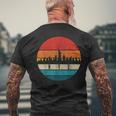 New York City Nyc Ny Skyline Pride Vintage Men's T-shirt Back Print Gifts for Old Men