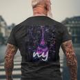 New York Fashion New York City Skyline Men's T-shirt Back Print Gifts for Old Men