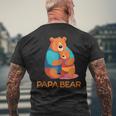 Niedlicher Papa Bär Sohn Und Tochteratertag T-Shirt mit Rückendruck Geschenke für alte Männer