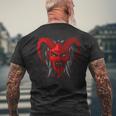 Nikolo With Krampus At Perchtlauf T-Shirt mit Rückendruck Geschenke für alte Männer