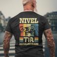 Nivel Tía Desbloqueado Futura Tía Anuncio Embarazadas Camiseta Hombre Estampado Espalda Regalos para ancianos