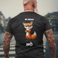 Nö Einfach Nö Fox T-Shirt mit Rückendruck Geschenke für alte Männer