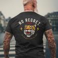 No Regrets Tiger Men's T-shirt Back Print Gifts for Old Men