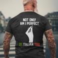No Solo Soy Perfecto También Soy Italiano Camiseta Hombre Estampado Espalda Regalos para ancianos