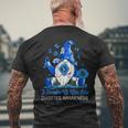 In November We Wear Blue Gnomes Gnomies Diabetes Awareness Mens Back Print T-shirt Gifts for Old Men