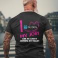 Nu Skin I Love My Job Ask Me About Joining My Team Mens Back Print T-shirt Gifts for Old Men