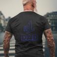 The Number 1 Dad Mens Back Print T-shirt Gifts for Old Men