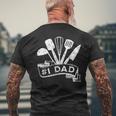 Number One Cooking Dad For Fathers Day Cooking Daddy Men's T-shirt Back Print Gifts for Old Men