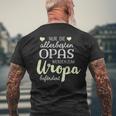 Nur Die Allerbeste Opas Werden Zum Uropa Befördert German Langu T-Shirt mit Rückendruck Geschenke für alte Männer