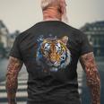 Obra De Arte De Tigre Colorido Animal Arte Tigre Camiseta Hombre Estampado Espalda Regalos para ancianos