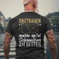 Obstbauer Meine Apfel Schmecken Am Beste T-Shirt mit Rückendruck Geschenke für alte Männer