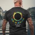 Ohio Total Solar Eclipse Totality April 8 2024 Tie Dye Men's T-shirt Back Print Gifts for Old Men