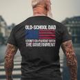 Old-School Dad I Don’T Co-Parent With The Government Vintage For Dad Mens Back Print T-shirt Gifts for Old Men