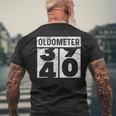 Oldometer Odometer 40Th Birthday 40 Men's T-shirt Back Print Gifts for Old Men