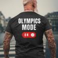 Olympics Mode On Sports Athlete Coach Gymnast Track Skating Men's T-shirt Back Print Gifts for Old Men