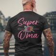 Oma Sprüche Super Oma Lustiges T-Shirt mit Rückendruck Geschenke für alte Männer