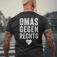 With 'Omas Agegen Richs' Anti-Rassism Fck Afd Nazis T-Shirt mit Rückendruck Geschenke für alte Männer