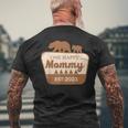 One Happy Mommy Happy Camper Matching Family Birthday Men's T-shirt Back Print Gifts for Old Men
