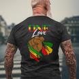 One Love Handfist Jamaica Reggae Music Lover Rasta Reggae Men's T-shirt Back Print Gifts for Old Men