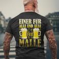 One For All And All For Malle S T-Shirt mit Rückendruck Geschenke für alte Männer