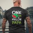 One In A Melon Papa Matching Group Mens Back Print T-shirt Gifts for Old Men