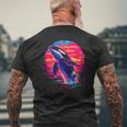 Orca Atardecer Camiseta Hombre Estampado Espalda Regalos para ancianos