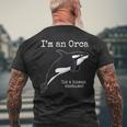 Orca Killer Whale Costume Ich Bin Ein Orca People Costume T-Shirt mit Rückendruck Geschenke für alte Männer