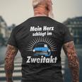 Ostdeutschland Ossi Two Stroke Trabbi Idea T-Shirt mit Rückendruck Geschenke für alte Männer