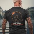 Oswego New York Total Solar Eclipse 2024 Men's T-shirt Back Print Gifts for Old Men