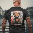 Ours En Peluche Mignon Graffitiintage En Peluche Teddy T-shirt imprimé au dos Cadeaux pour les vieillards