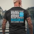 Ouzo Jammert Nicht Ouzo Macht Sein Job T-Shirt mit Rückendruck Geschenke für alte Männer