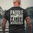 Paddle Faster I Hear Benjos Kayak Banjo Men's T-shirt Back Print Gifts for Old Men