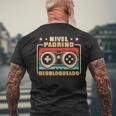 Padrino Nivel Padrino Desbloqueado Camiseta Hombre Estampado Espalda Regalos para ancianos