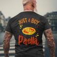 Paella Just A Boy Who Loves Paella Cocina Española Chicos Camiseta Hombre Estampado Espalda Regalos para ancianos